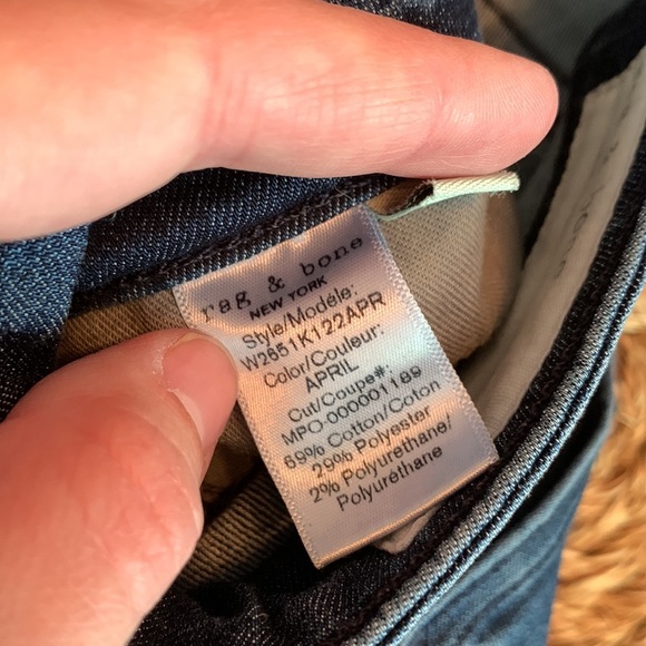 Rag and Bone Cate Mid-Rise Ankle Skinny Jeans - Picture 8 of 9